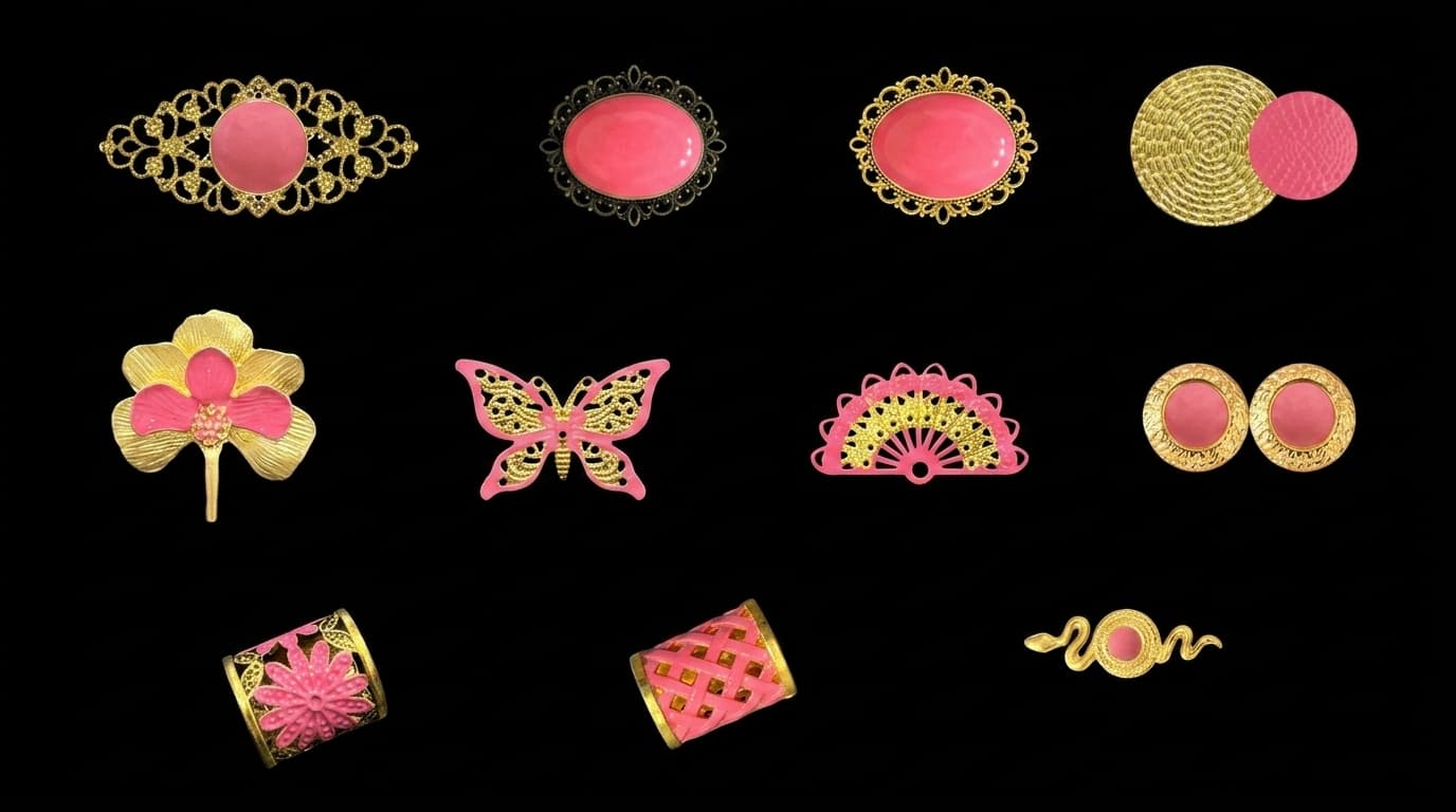 Peinetas y Broches